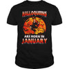 Image of HALLOQUEENS ARE BORN IN JANUARY T SHIRT