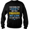 Image of I Hate Being This Sexy But Iam Chargers Fan TShirt