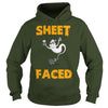Image of Sheet Faced Funny Halloween Ghost Shirt And Mug