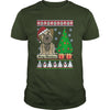 Image of BORDER TERRIER UGLY CHRISTMAS T-SHIRT