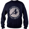Image of MY CHIHUAHUA RIDES SHOTGUN FUNNY HALLOWEEN SHIRT