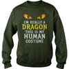 Image of I'm Really A Dragon Halloween Costume Shirt Easy