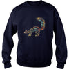 Image of SKUNK Halloween T-shirt Skeleton Skull Vintage Retro