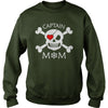 Image of Captain Mom Pirate Theme T-Shirt Halloween