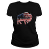 Image of Buffalo Native American USA Flag T-Shirt