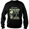 Image of Mens Funny Plumber TShirt Skull Graphic Plumber Gift Tee