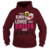 Image of This Girl Loves Her Chiefs And Rams TShirt