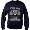 Image of Girl Loves Saints And Pelicans TShirt