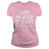 Image of WITCH OF A WIFE - FUNNY COUPLES HALLOWEEN SHIRTS