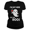 Image of I'm Just Here For The Boos - Halloween Wine Shirt