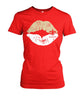 Image of New Orleans Saints Two Coloured Lips T-shirt