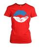 Image of Detroit Lions - Two Coloured Lipstick T-shirt