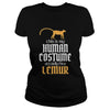 Image of Funny Cool Halloween Human Costume Lemur T-shirts