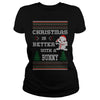 Image of Christmas Is Better With A Bunny Ugly Sweater T Shirt