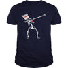 Image of Dabbing skeleton Nurse Funny Halloween T-shirt