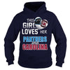 Image of Girl Loves Panthers And Carolina TShirt