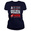 Image of Be Nice To Sheet Metal Worker Santa Is Watching T-Shirts