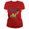 Image of 3rd Birthday Bulldozer Construction Party 3 Year Old Boy Toddler Kids TShirt