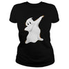 Image of Funny Dabbing Ghost Halloween TShirt Spooky Haunted Dab
