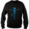 Image of Funny Halloween Pumpkin Skeleton Yoga 2017 T-shirt