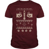 Image of Ugly Mario Christmas Sweater Womens Fitted VNeck TShirt SHIRT 2017