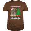 Image of BORDER TERRIER UGLY CHRISTMAS T-SHIRT