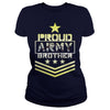 Image of Military Proud US Army Brother Veteran U Men’s Baseball T-Shirt