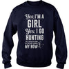 Image of I'm a Girl Yes I Go Hunting Can't Borrow My Bow T-Shirt