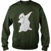 Image of Funny Dabbing Ghost Halloween TShirt Spooky Haunted Dab