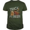Image of Trick Or Beer Funny Halloween Drinking Distressed T-Shirt