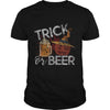 Image of Trick Or Beer Funny Halloween Drinking Distressed T-Shirt