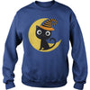 Image of Halloween Black Cat and Moon