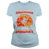 Image of HALLOQUEENS ARE BORN IN JANUARY T SHIRT