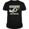 Image of Redskins Just Hate Us T-shirt, Redskins Just Hate Us Hoodies