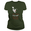 Image of RED BALLOON WE ALL FLOAT DOWN CLOWN HORROR HALLOWEEN T-SHIRT