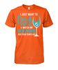 Image of Miami Dolphins - I just want to drink wine and watch my Dolphins beat your team's ass T-shirt