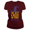 Image of I'm Not A Witch I'm Your Wife Funny Halloween T-Shirt