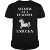 Image of Nephew Funny Unicorn T-Shirt, Cute Halloween Gift