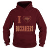 Image of I Love Buccaneers Team TShirt