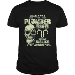 Mens Funny Plumber TShirt Skull Graphic Plumber Gift Tee