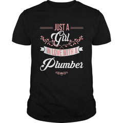 Just A Girl Fall In Love With A Plumber Tshirt Women Gifts