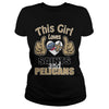 Image of Girl Loves Saints And Pelicans TShirt