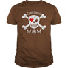 Image of Captain Mom Pirate Theme T-Shirt Halloween