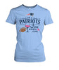 Image of New England Patriots I'm a Patriots and Wine kinda girl T-shirt