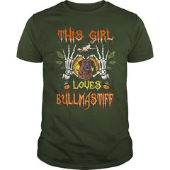 This Girl Loves Bullmastiff Halloween