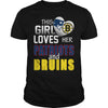 Image of This Girl Loves her Patriots And Bruins TShirt