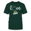 Image of Love With State Outline - Utah Valley Wolverines