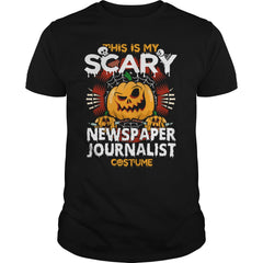 NEWSPAPER JOURNALIST Scary Halloween