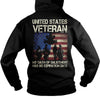 Image of United States Veteran Oath Hoodie Zip-up