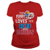 Image of Girl Loves Chiefs  KU TShirt